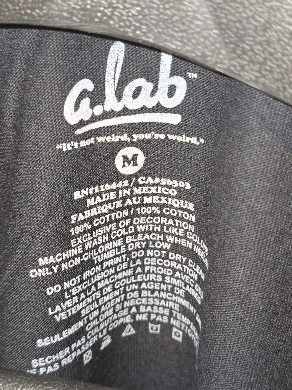 Alab Trippy Black Short Sleeve Tee with Neon Lava Lamp Graphic - Picture 3 of 3